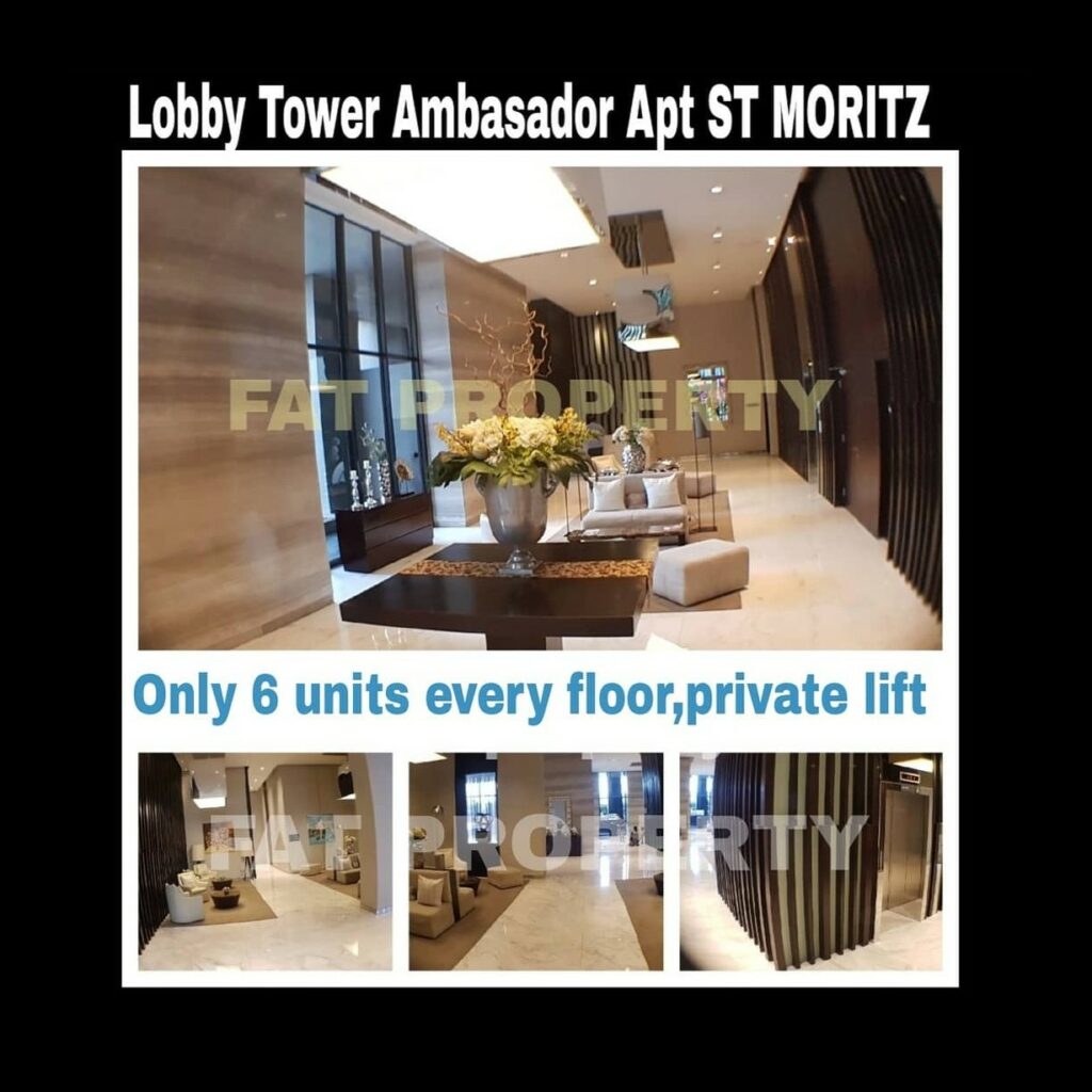 Dijual Apartment ST MORITZ Tower Ambasador, tower paling strategis di tengah2 mal.