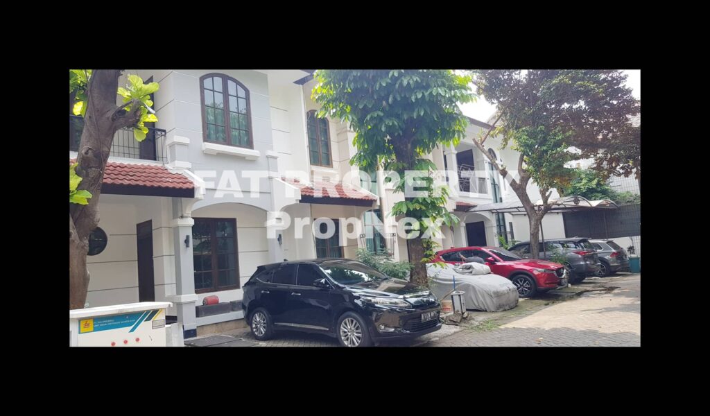 Disewakan rumah townhouse dalam cluster elite Permata Palmerah Residence,Kemandoran,Kebayoran Lama,JakSel.