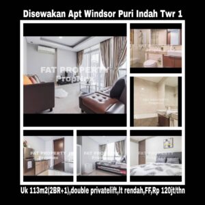 Disewakan Apt Windsor,Puri Indah.
