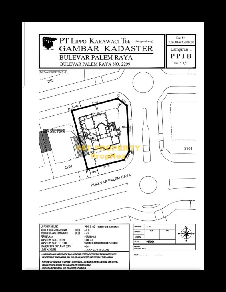 Dijual rumah mewah dgn kolam renang di Jl Boulevard Palem Raya 2299,Lippo Karawaci.