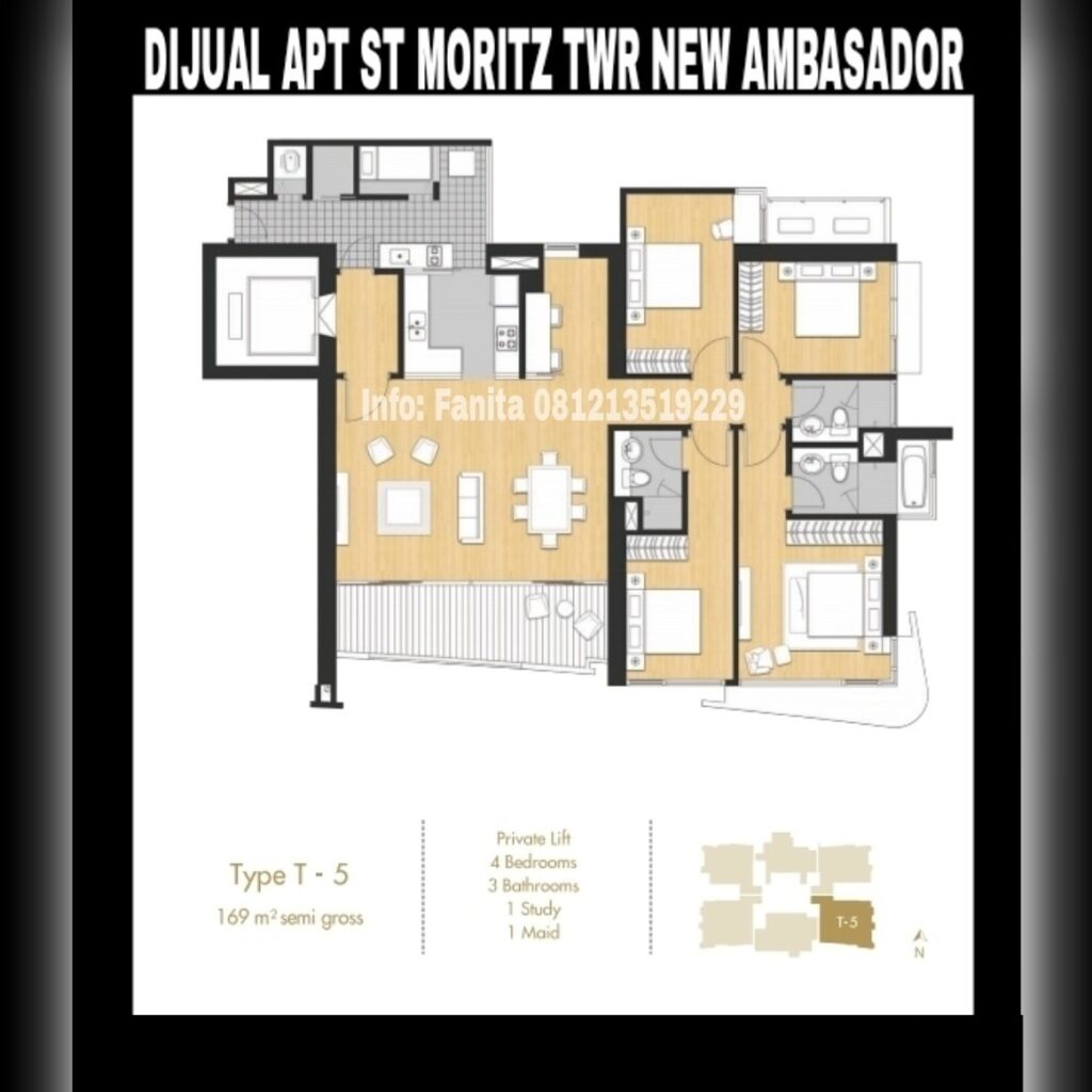 Dijual Apartment ST MORITZ Tower terbaru dan terlengkap: New Ambasador.