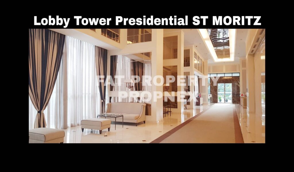 Disewakan Apartment ST MORITZ Tower Presidential, tower paling ekslusif hanya 4 unit per lantai posisi paling private di ujung kompleks ST MORITZ.