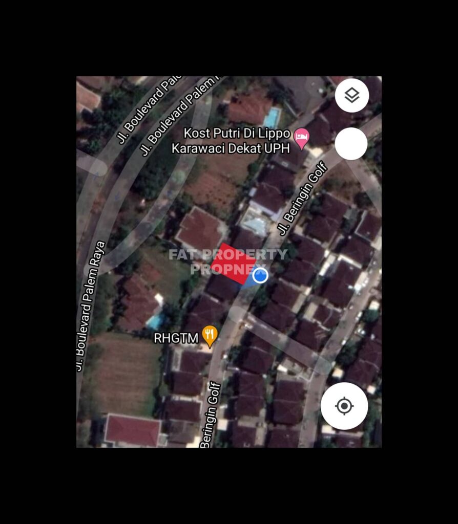 Dijual kavling di Jl Beringin no 28,Cendana Golf, Posisi di badan jalan